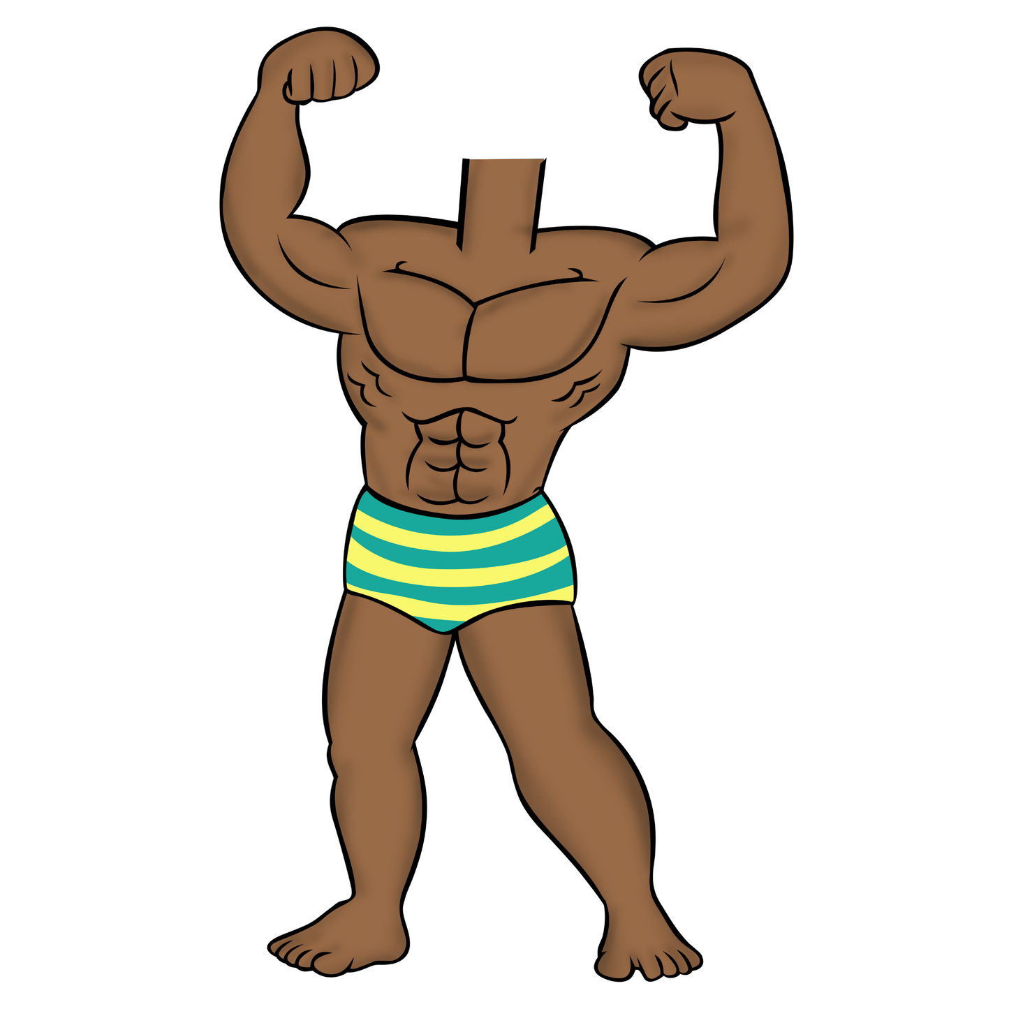 Body Builder Dark Skin
