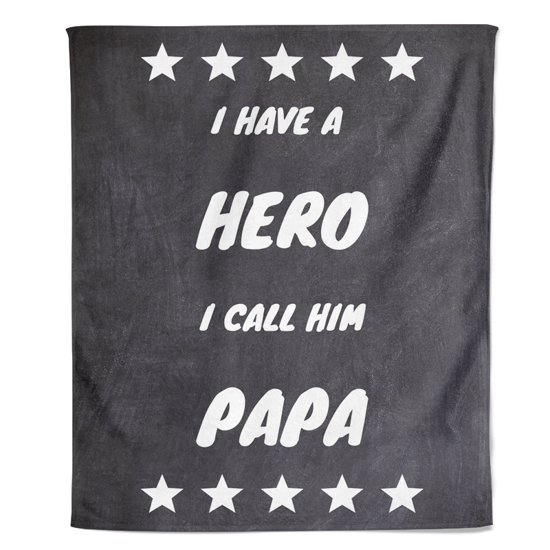 Vaderdag fleecedeken - Hero