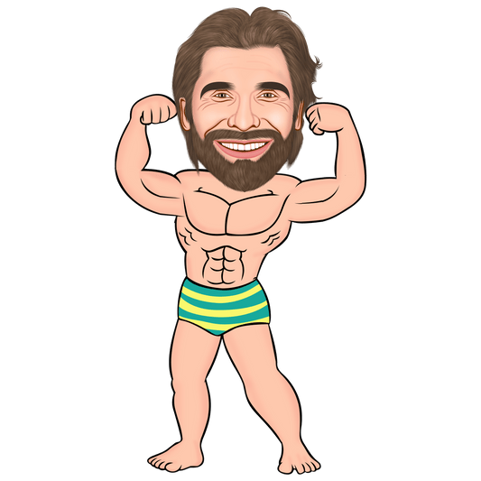 Body Builder Cartoon
