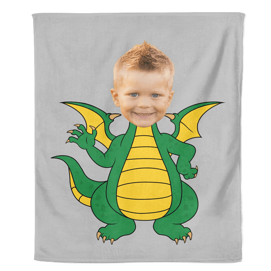 Dragon cartoon fleecedeken