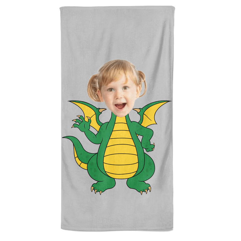 Dragon cartoon handdoek