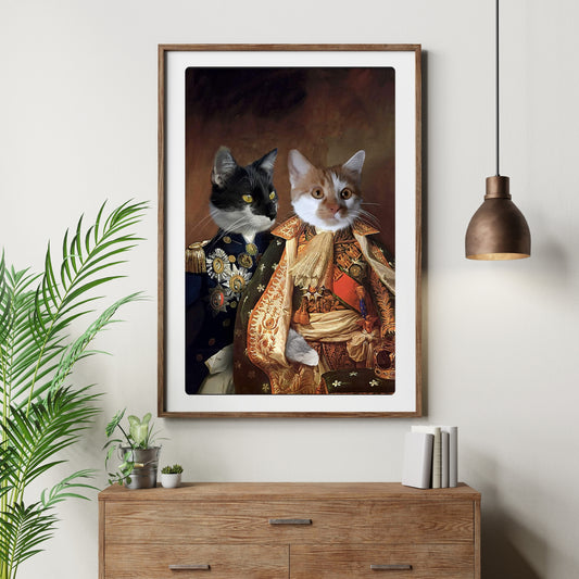 Het Adellijke Snorrenpaar - Poster