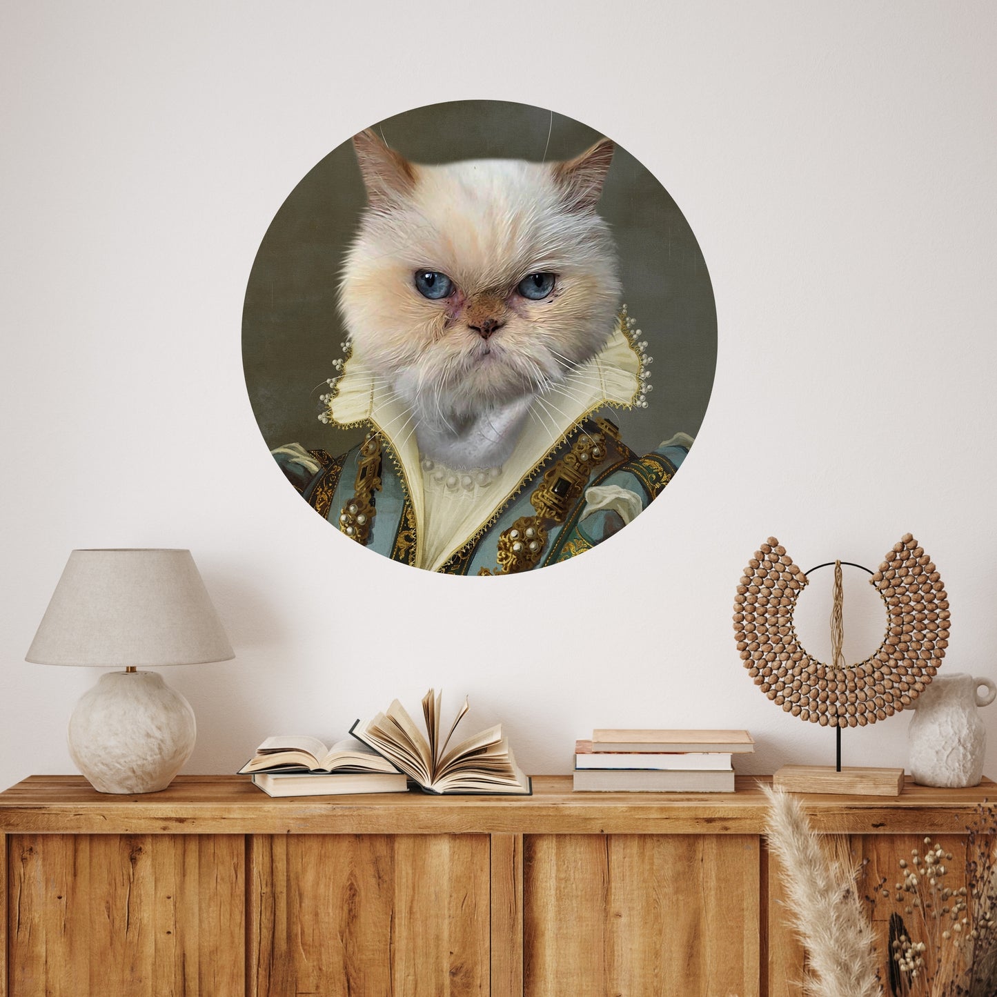 Lady Fluffy - Muurcirkel