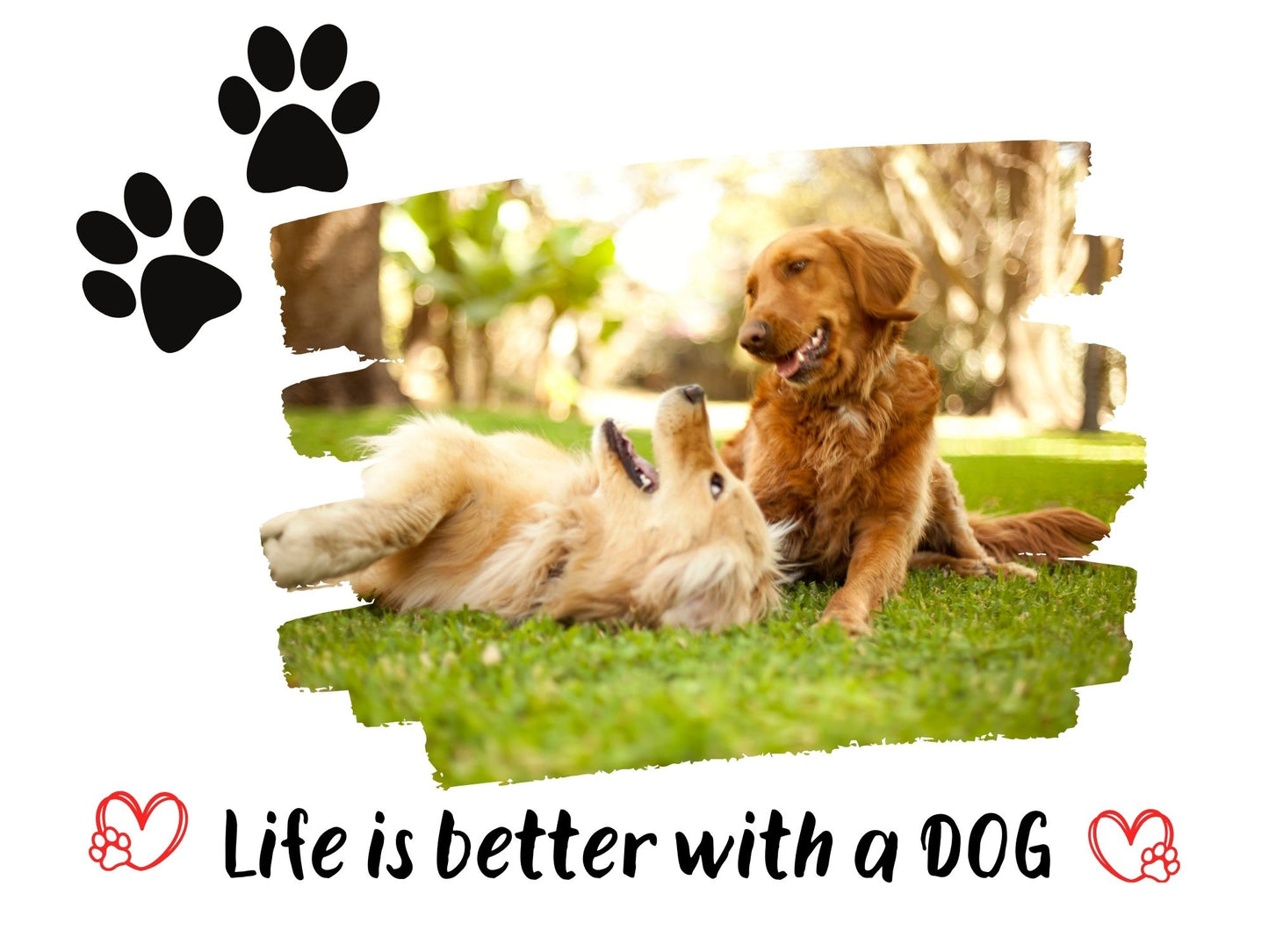Life is better with a dog - lamp -3