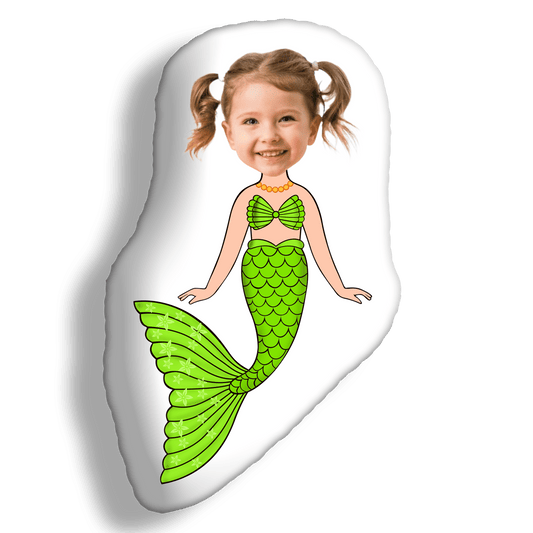 Mermaid cartoon pillow