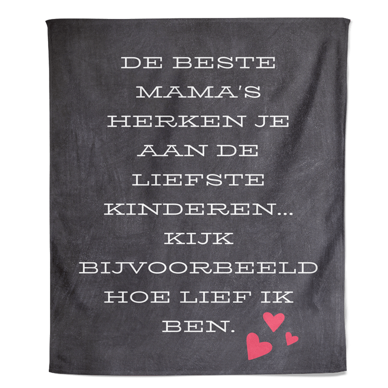Moederdag Fleecedeken