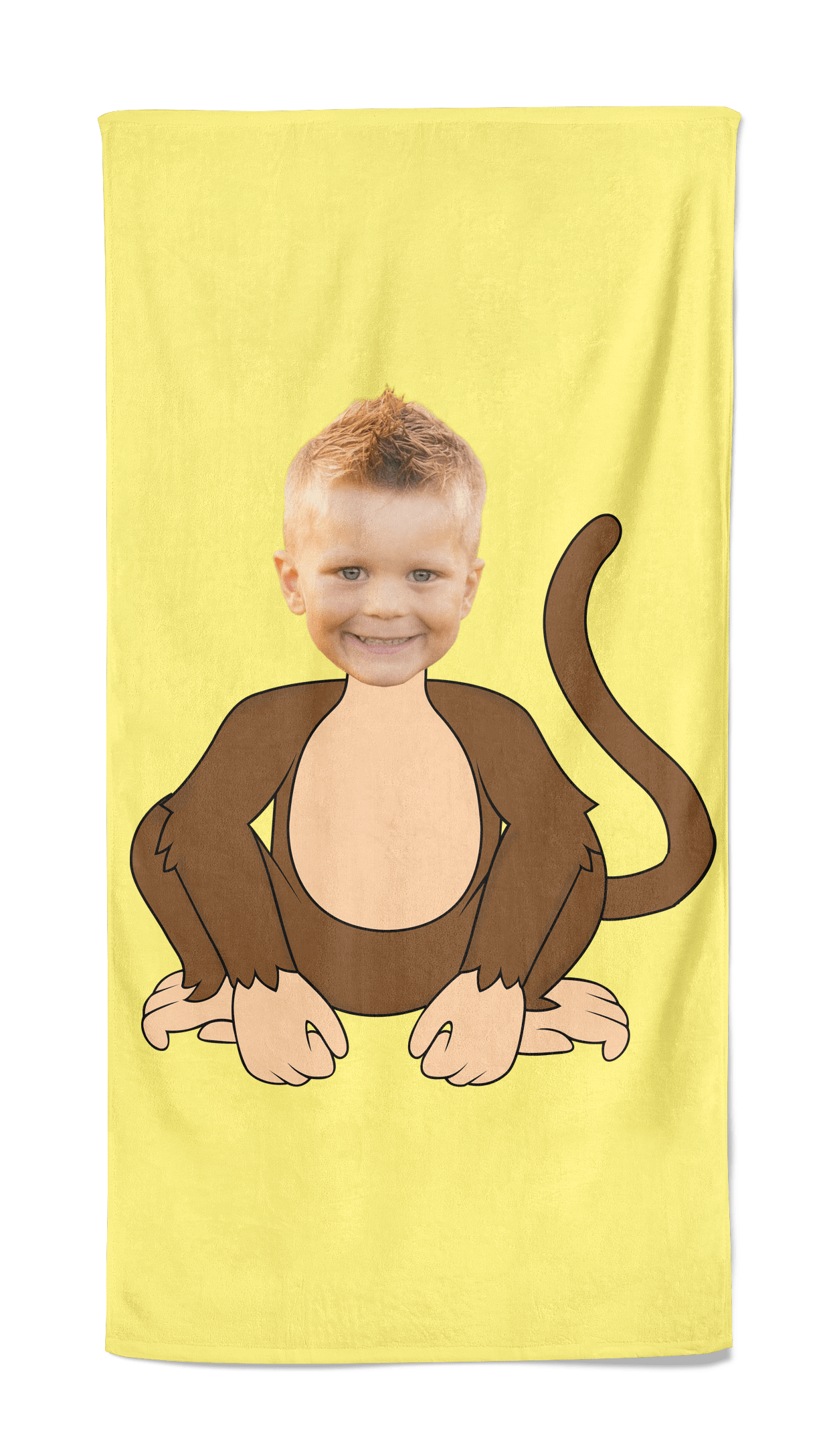 Monkey cartoon handdoek
