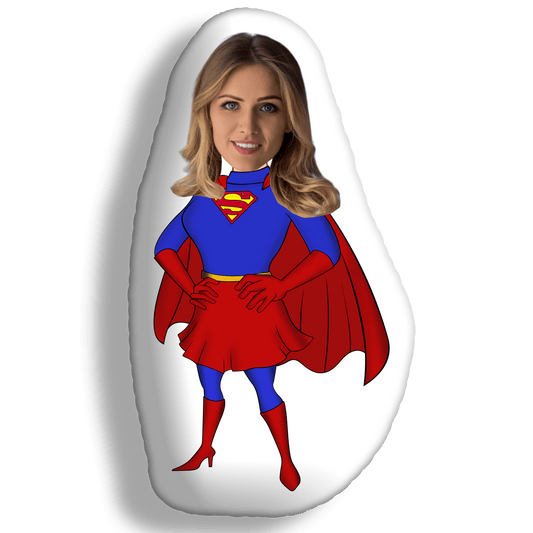 Super Woman cartoon pillow