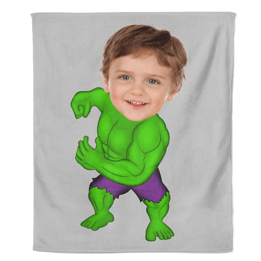 The Hulk cartoon fleecedeken