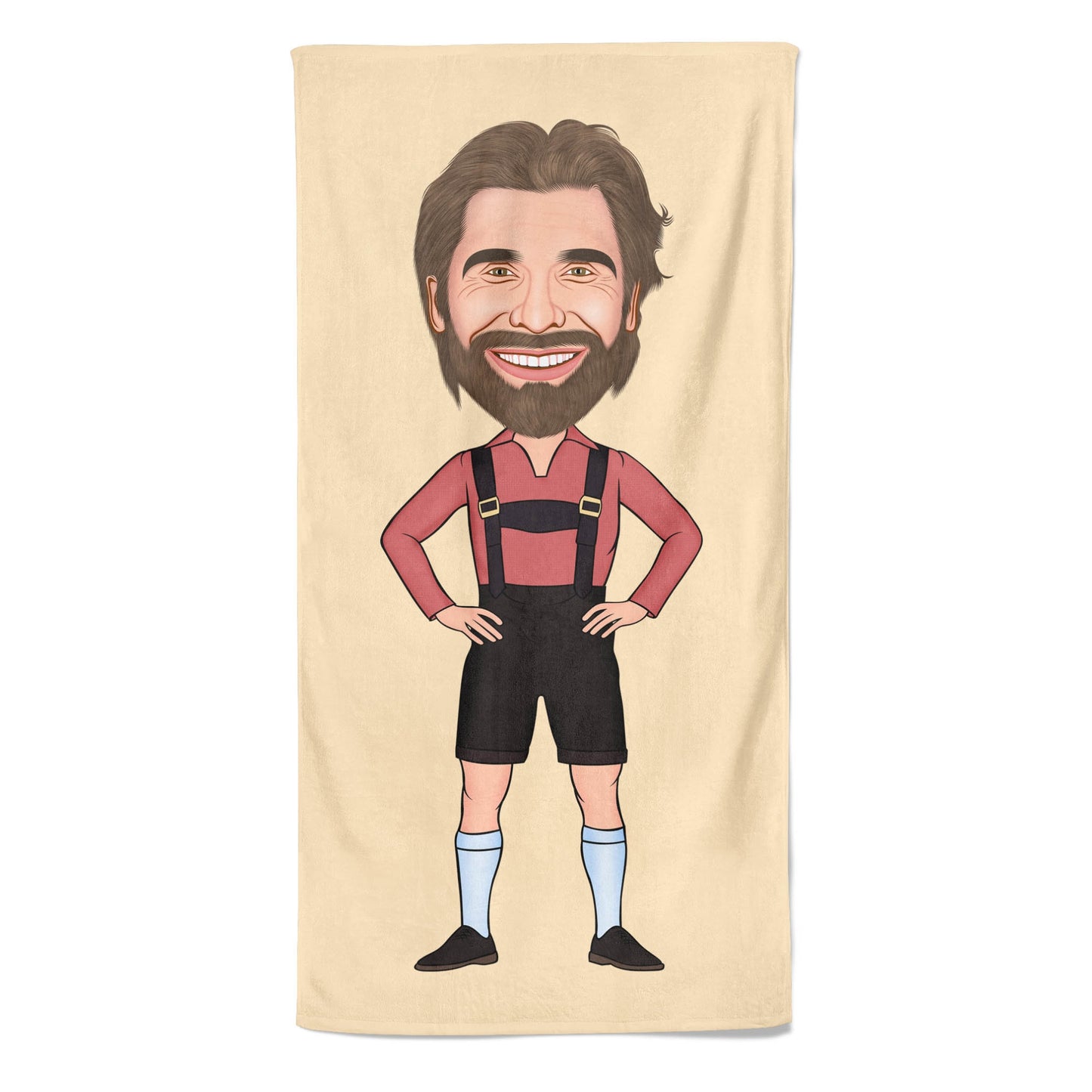 Cartoon Handdoek Tiroler Man