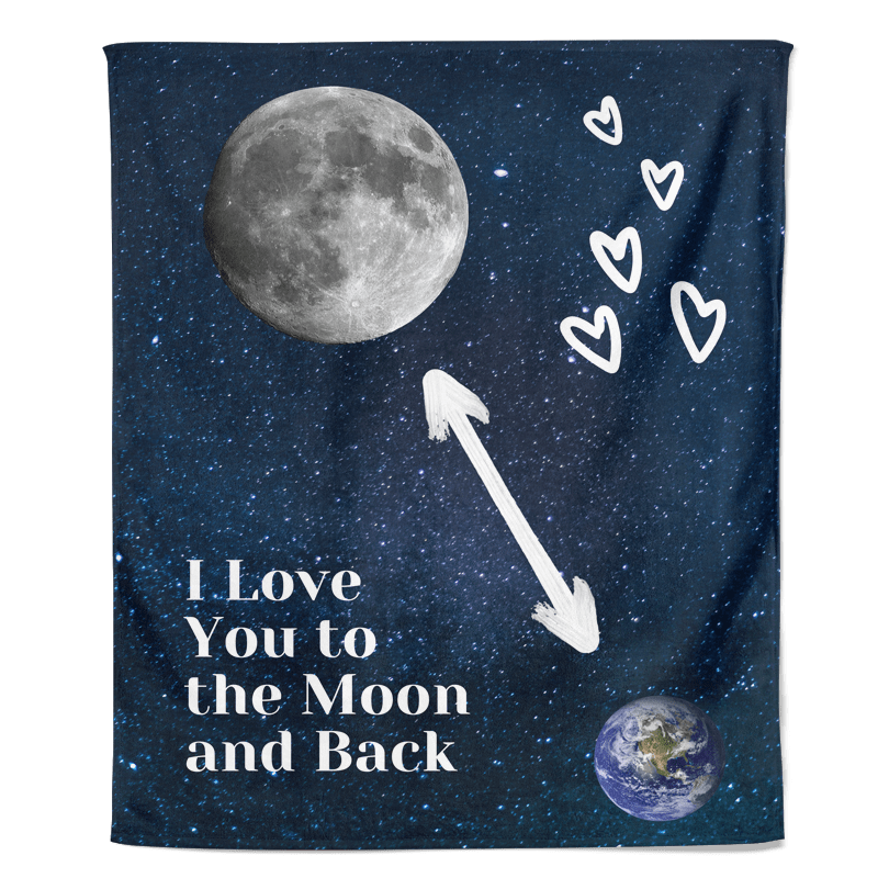fleecedeken to the moon and back