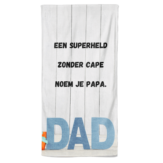 Vaderdag handdoek - Superheld