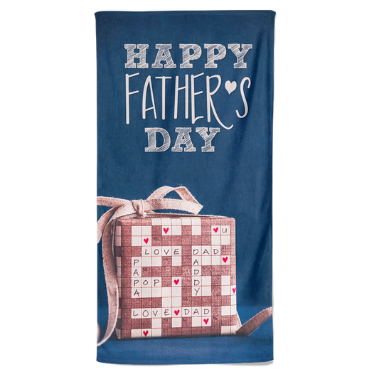 Vaderdag handdoek - Happy Fathersday