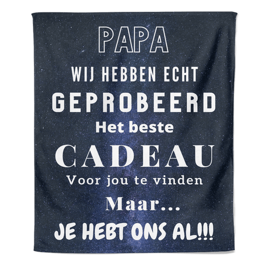 Vaderdag fleecedeken - Papa