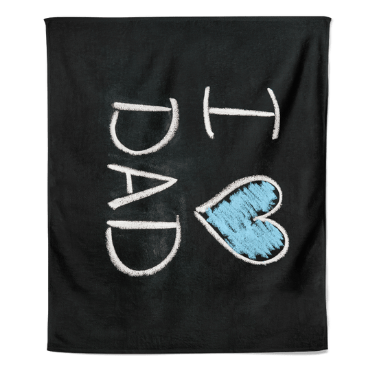 Vaderdag fleecedeken - I Love Dad