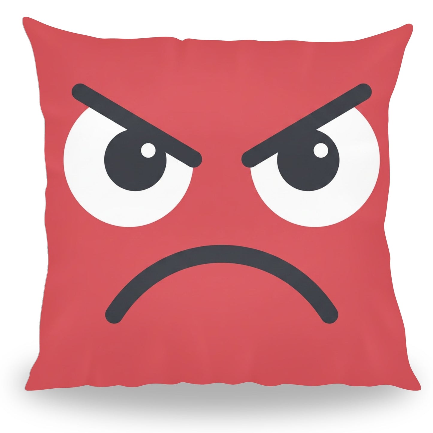 Grappig boos emoji kussen van PillowBuddies