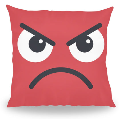 Grappig boos emoji kussen van PillowBuddies