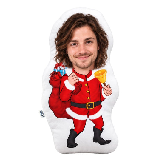 Cartoon Kussen - Kerstman