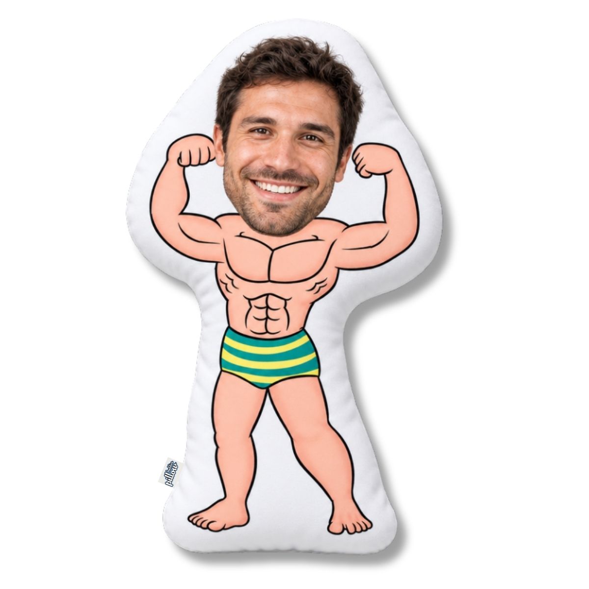 Cartoon Kussen Body Builder