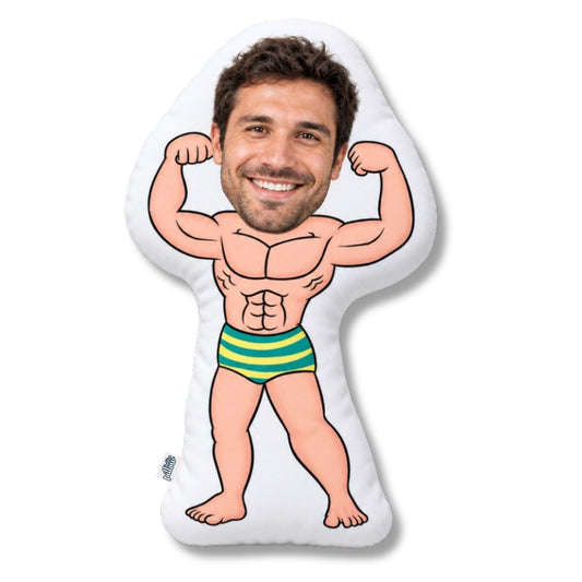 Cartoon Kussen Body Builder
