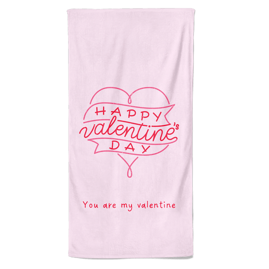 Valenijn handdoek Happy valentines day