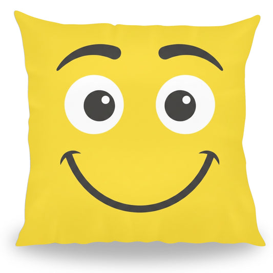 Vrolijk happy emoji kussen van PillowBuddies