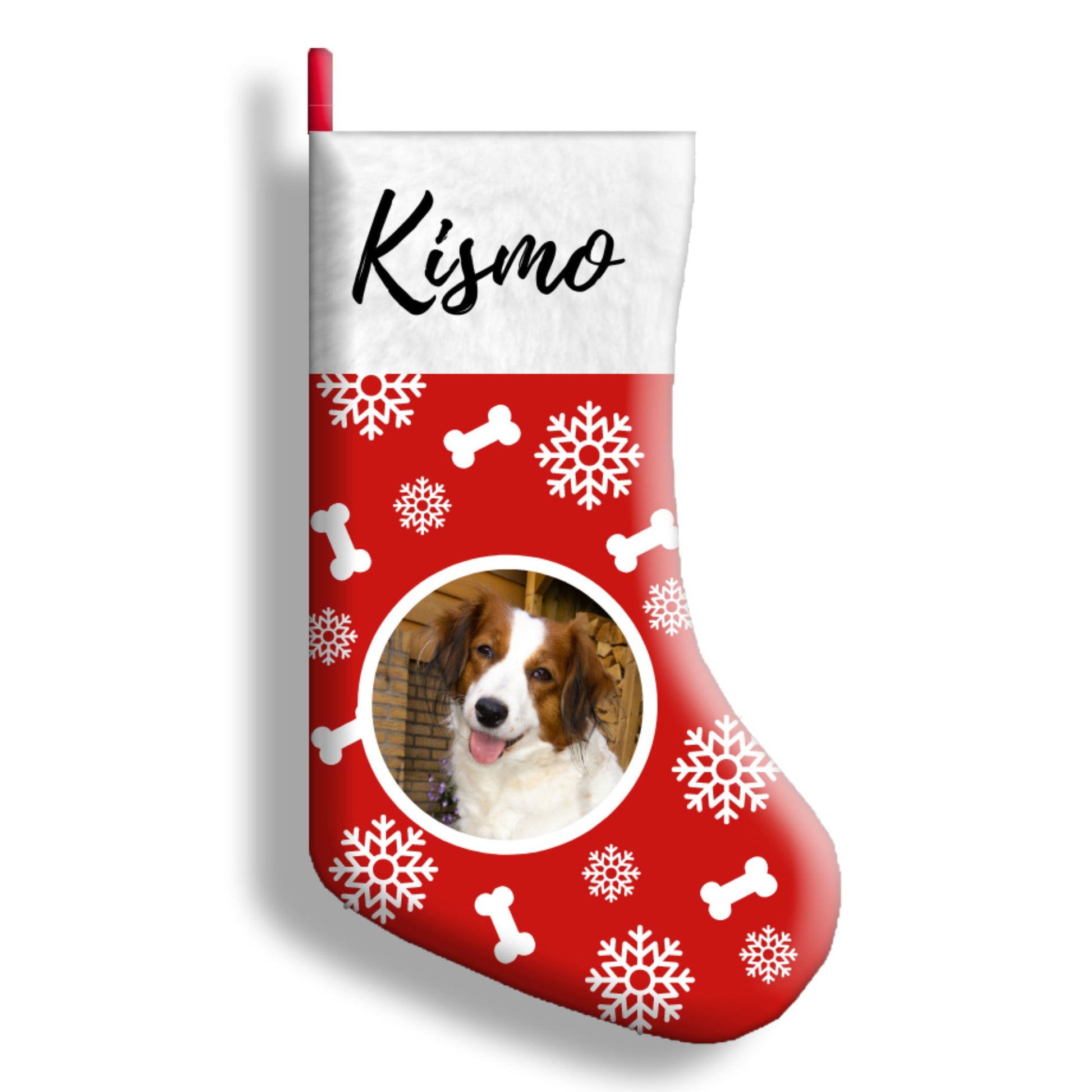 Kerstsok - gepersonaliseerd - hond