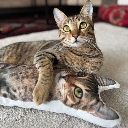 Kussen met opdruk van jouw hond, kat, konijn, cavia, paard enz.