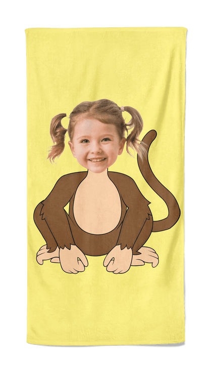 Monkey cartoon handdoek