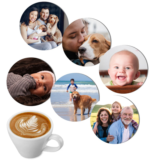 Onderzetters - rond - met eigen foto