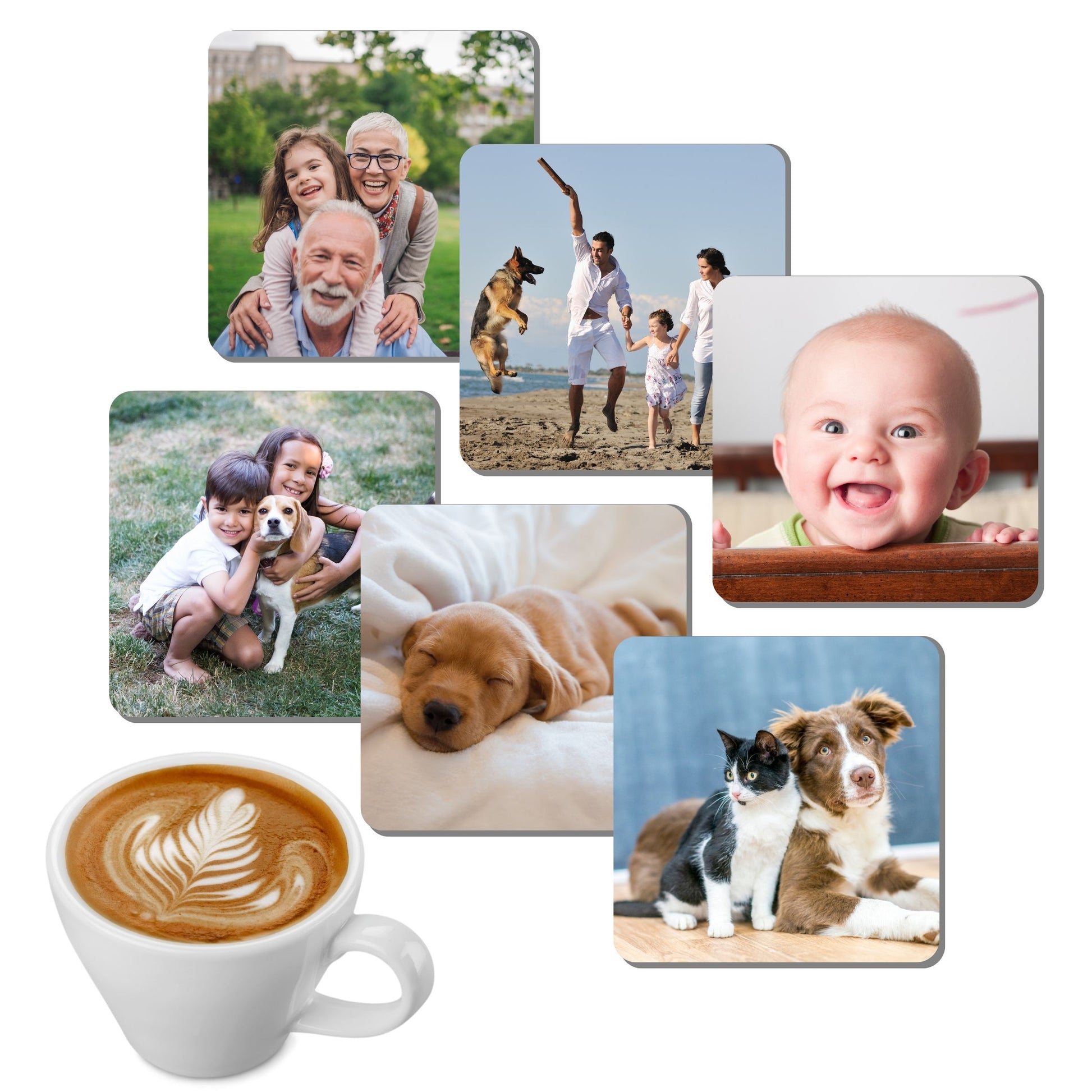 Onderzetters - vierkant - met eigen foto