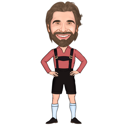 Tiroler Man Cartoon