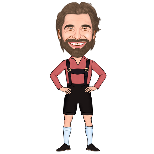 Tiroler Man Cartoon