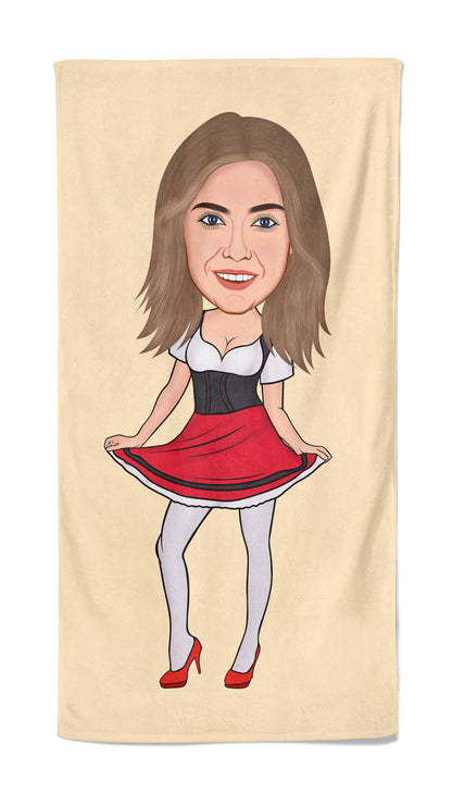 Tiroler Woman handdoek