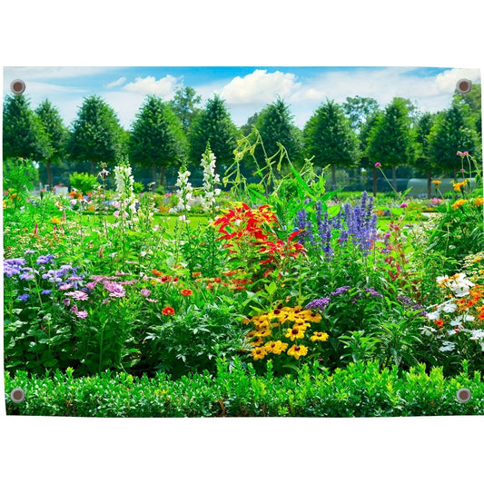 Pillow Buddies buitenposter – wilde bloemenweide