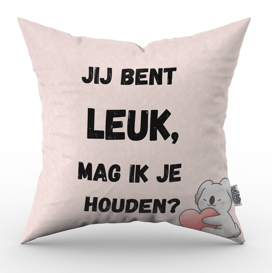 Valentijn kussen Jij bent leuk, mag ik je houden