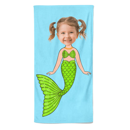 Cartoon Handdoek Mermaid