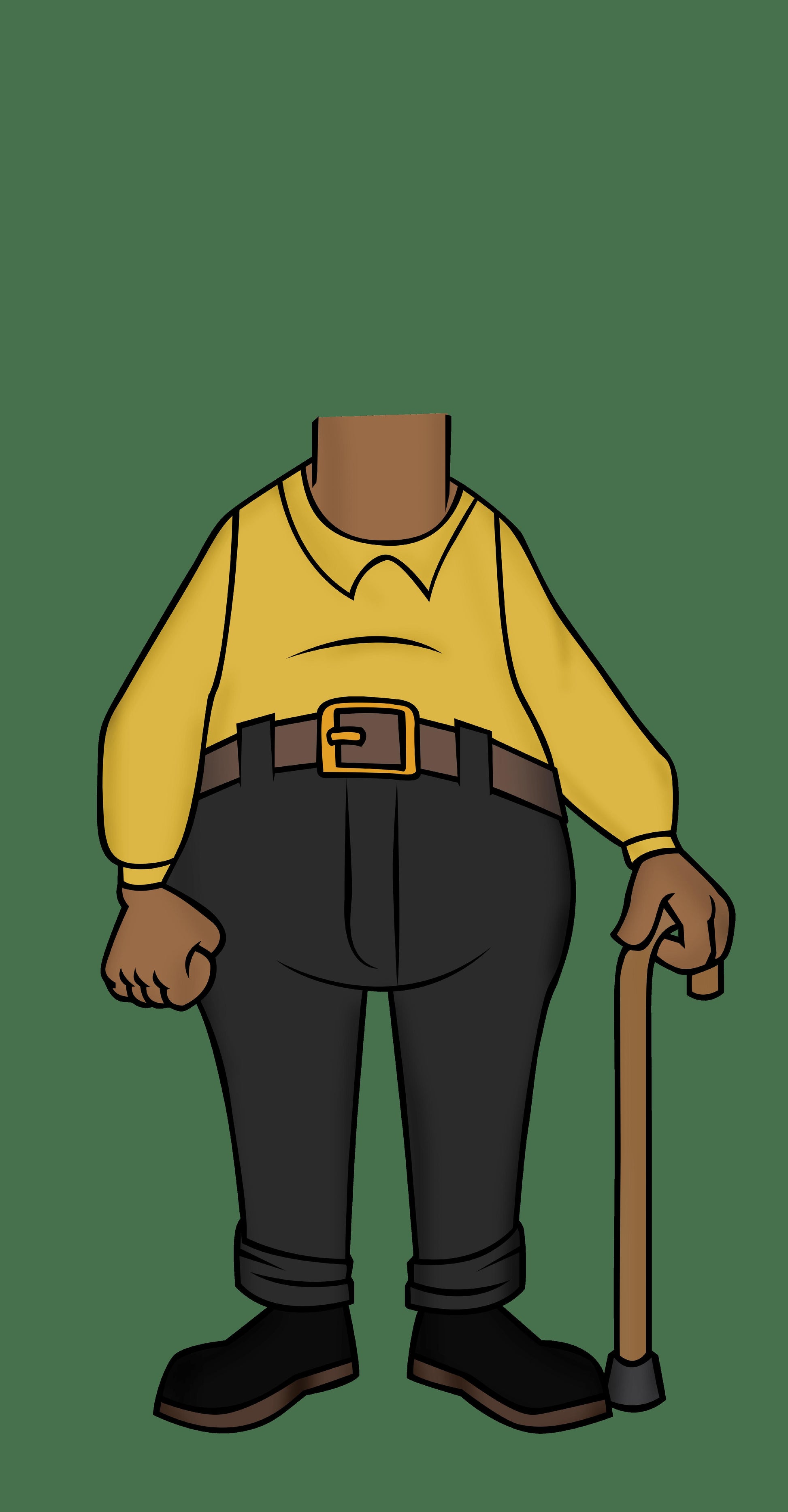 old man black skin