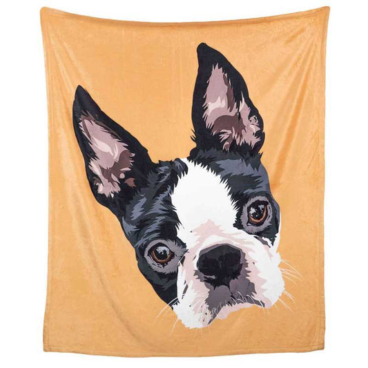 gepersonaliseerde handdoek met een opdruk van een hond