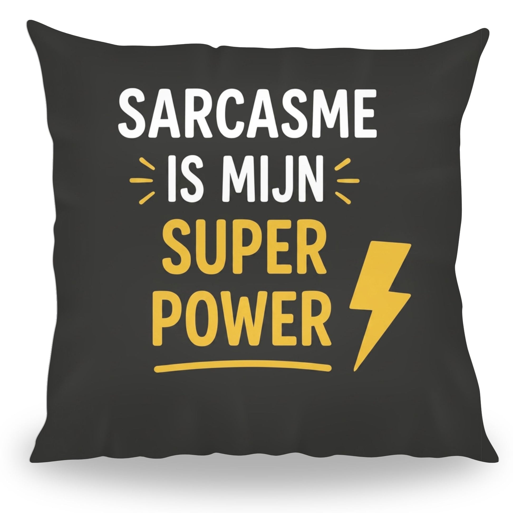 Grappig kussen met tekst Sarcasme is Mijn Superpower van PillowBuddies