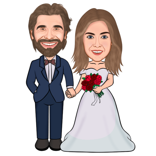 Bridal couple Cartoon