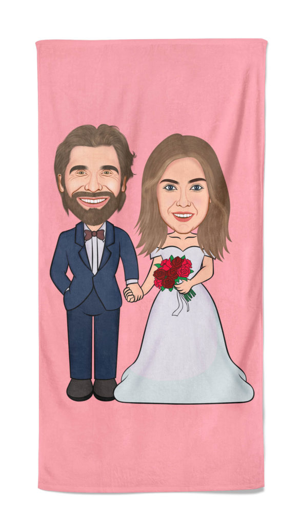 Bridal Couple handdoek