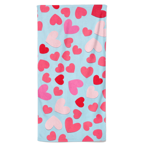 Valentijn handdoek Hartjes
