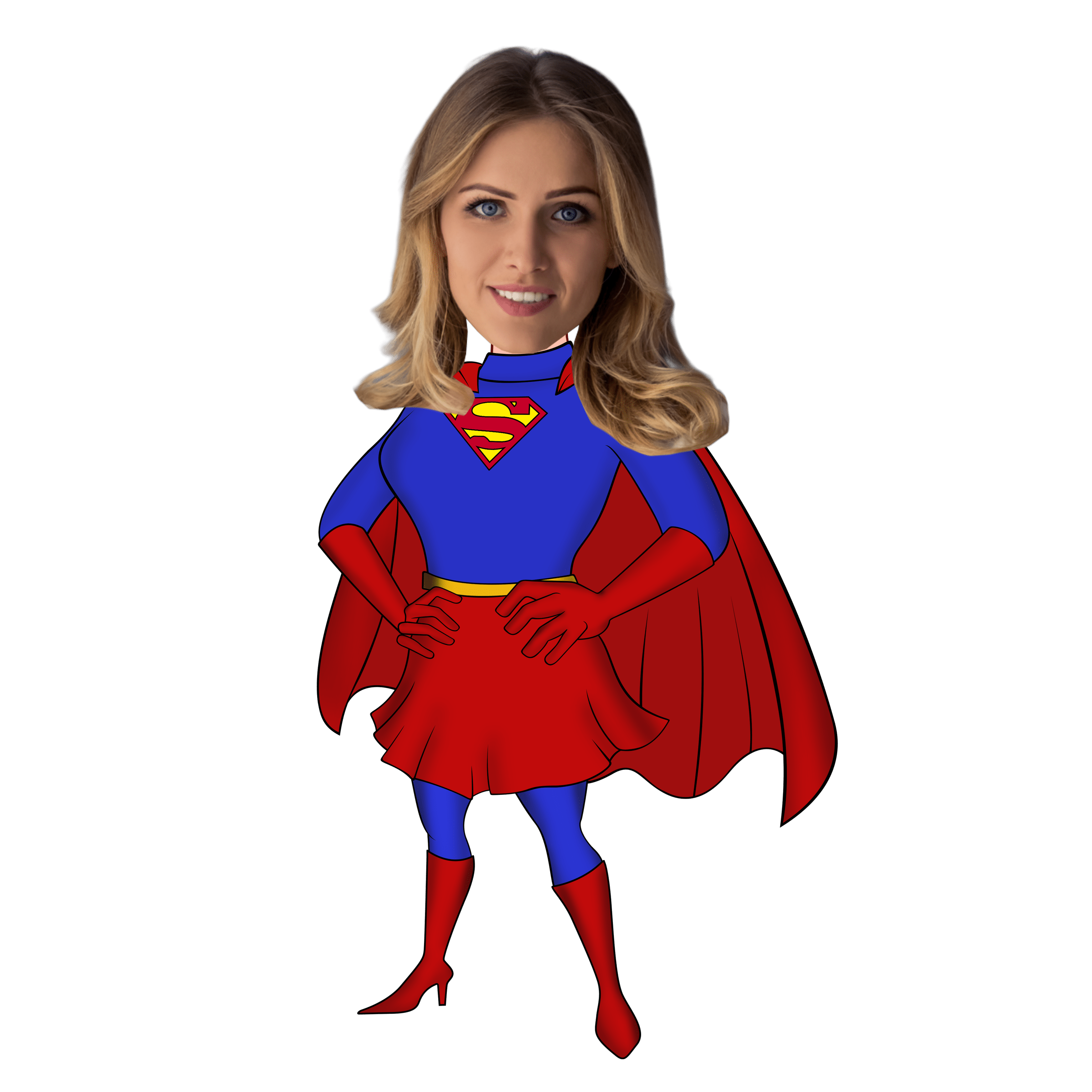 Cartoon Super Woman