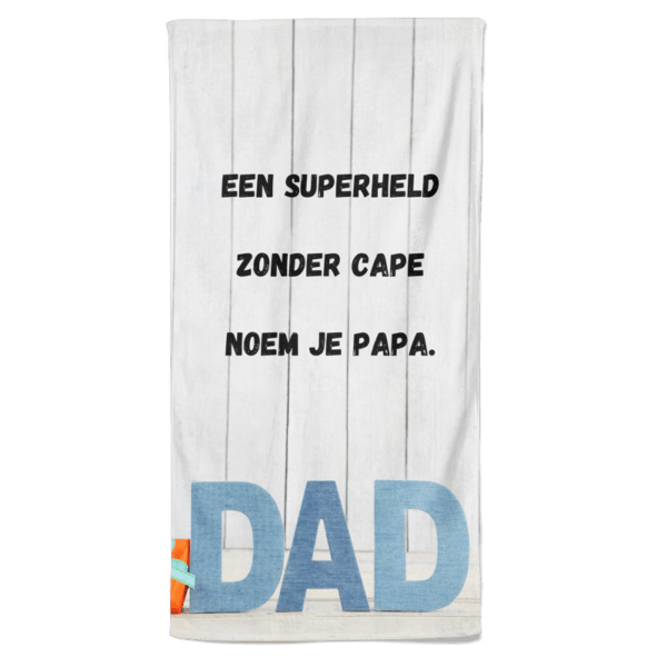 Vaderdag handdoek - Superheld