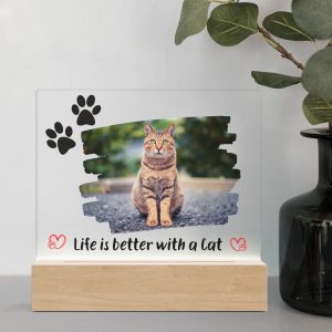 Life is better with a cat - lamp - 1