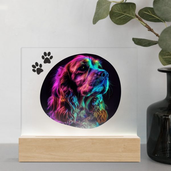 3D Led Lamp - Cocker Spaniel 1 Color