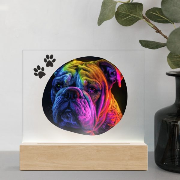 3D Led Lamp - Engelse Bulldog 1 Color