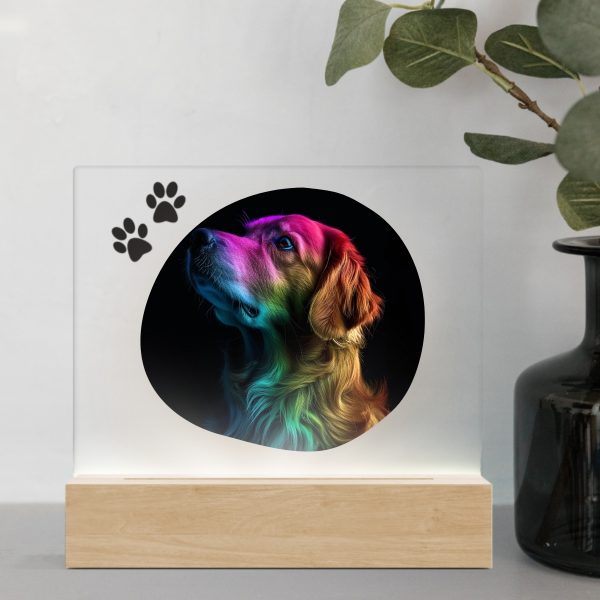 3D Led Lamp - Golden Retriever 1 Color