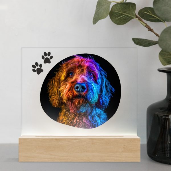 3D Led Lamp - Labradoodle 1 Color